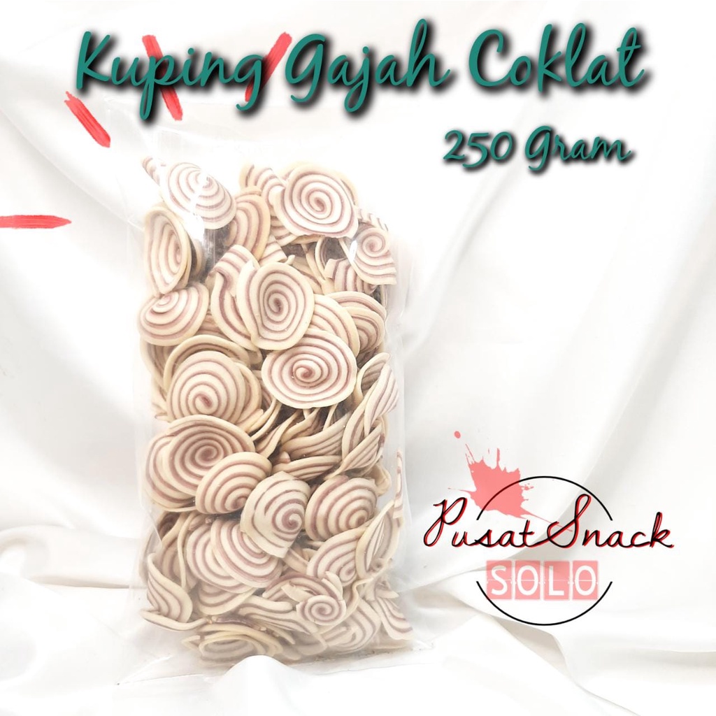 SNACK KUPING GAJAH COKLAT 250 gr