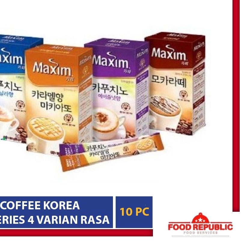 

✱ MAXIM COFFEE 10 PC CAFE SERIES KOPI MIX KOREA INSTANT KOREAN FAV HALAL ➹