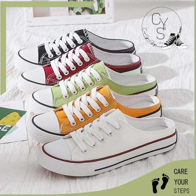 REKOMENDASI CYS Sepatu Sneakers Wanita Pria Sepatu Kasual Kanvas Fashion Style Sepatu Sekolah Cewek 