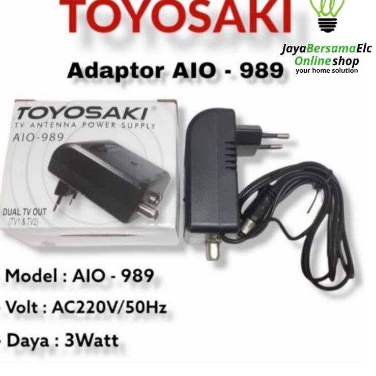 Termurah Adaptor Power Supply Booster AIO 989 Antena Toyosaki AIO 220 / AIO 235 / AIO 200