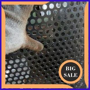 last stok Plat Lubang Besi Bolong Perforated Diameter 12mm Tebal 2mm Ukuran 60cm x 60cm 1F