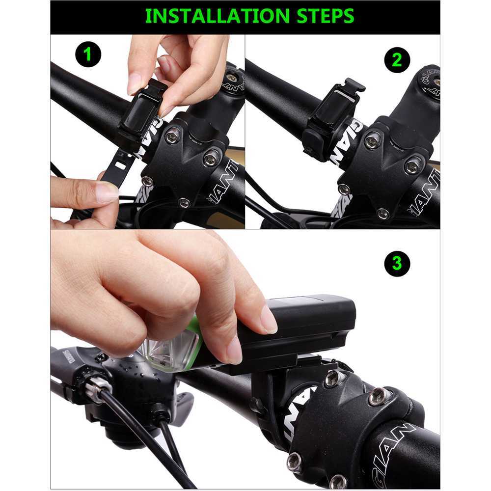 Headlamp Lampu Sepeda USB Rechargerable CREE Dual XML-T6 Bike Lamp Bicycle Light 5 Mode Penerangan Aksesoris Cayaha Pencahayaan XPG 350 Lumens 2000mAh 400 Lumens