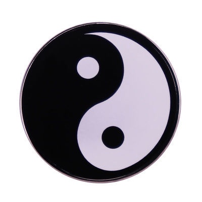 Bros Logo Feng Shui Yin Yang Cina Lencana Pola Tai Chi Bagua