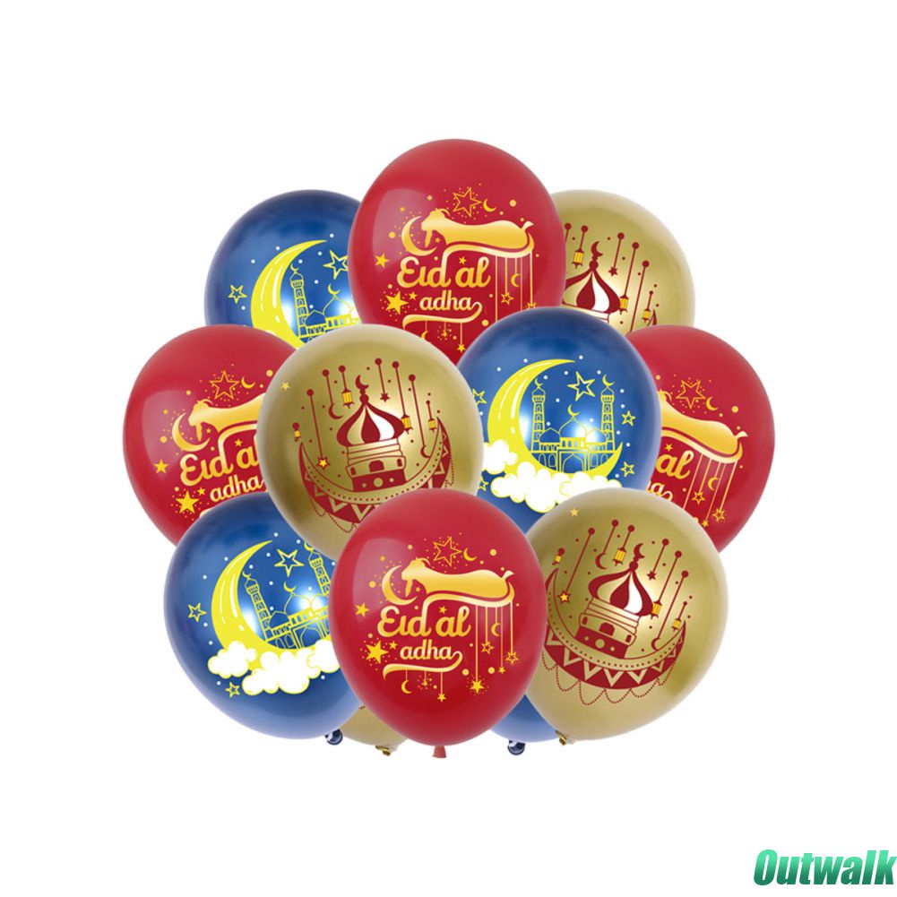 ღ 2023 Eid Mubarak Balon Aluminium Film Balon Set Muslim Ramadan Menarik Bendera Muslim Festival Pesta Diy Dekorasi Rumah dekorasi Pesta Dekorasi Kue