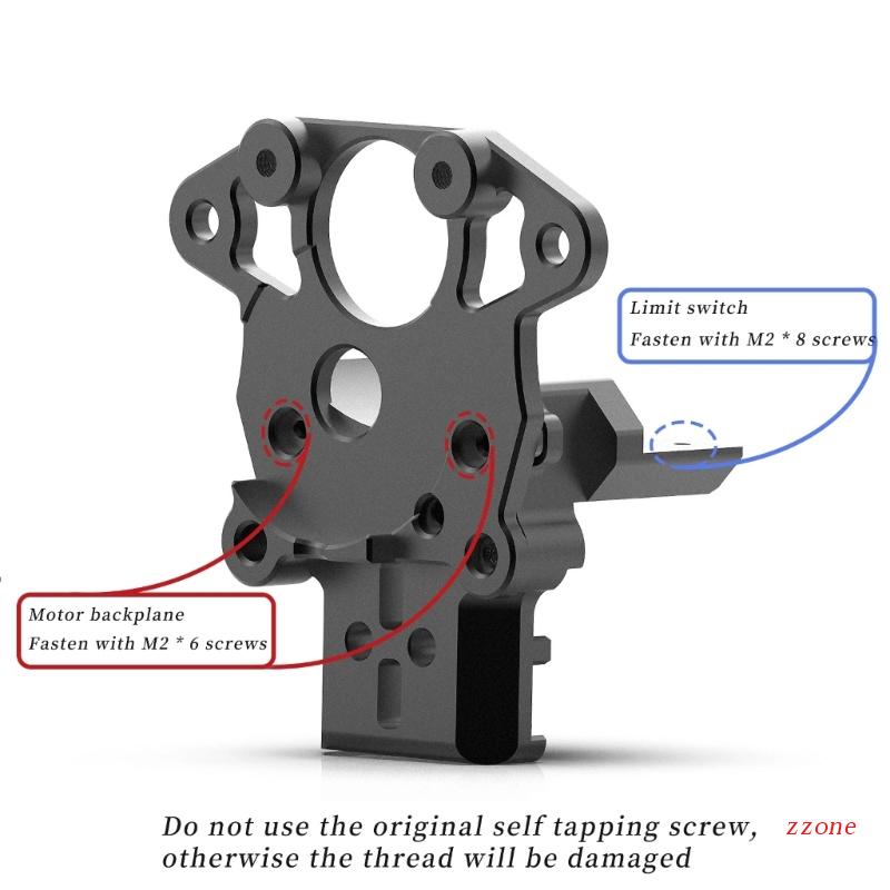 Zzz Dudukan Rel Slide Metal Printer 3D Dan Backplate Motor Untuk Mencegah Panasend Miring