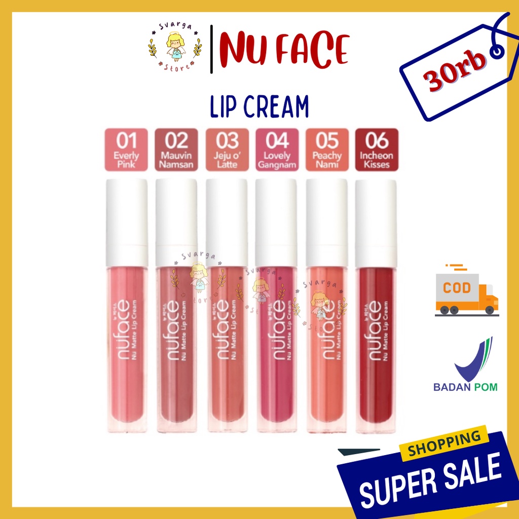 Nuface Nu Matte Lip Cream | Sensasi Caramel, Warna Intense, Tahan Lama