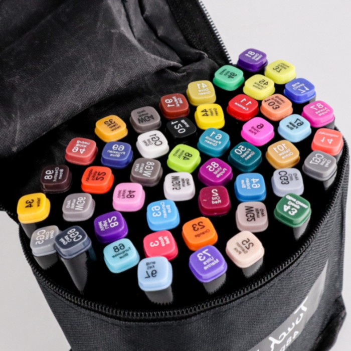 

Terlaris Spidol Dua Sisi Beragam Warna Touch Marker Dual Side Alcohol Based