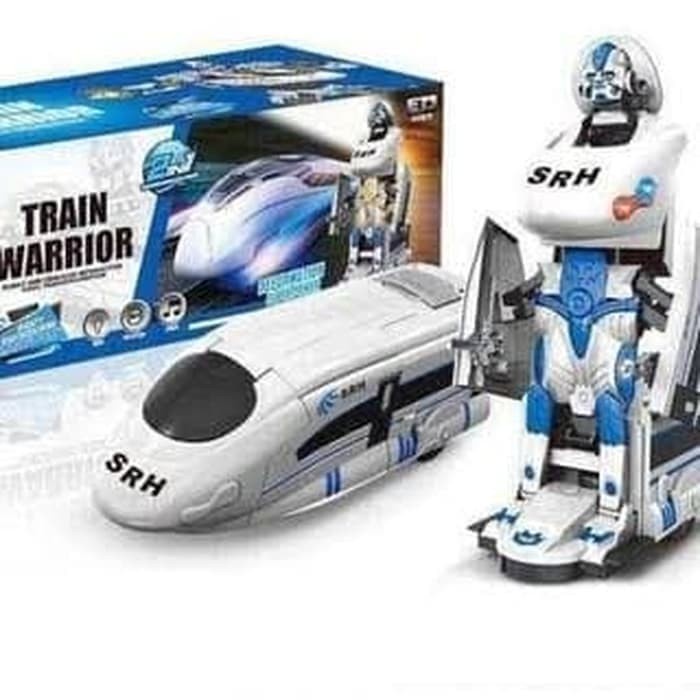 Train Warrior Robot - Mainan Kereta berubah jadi Robot No.8998