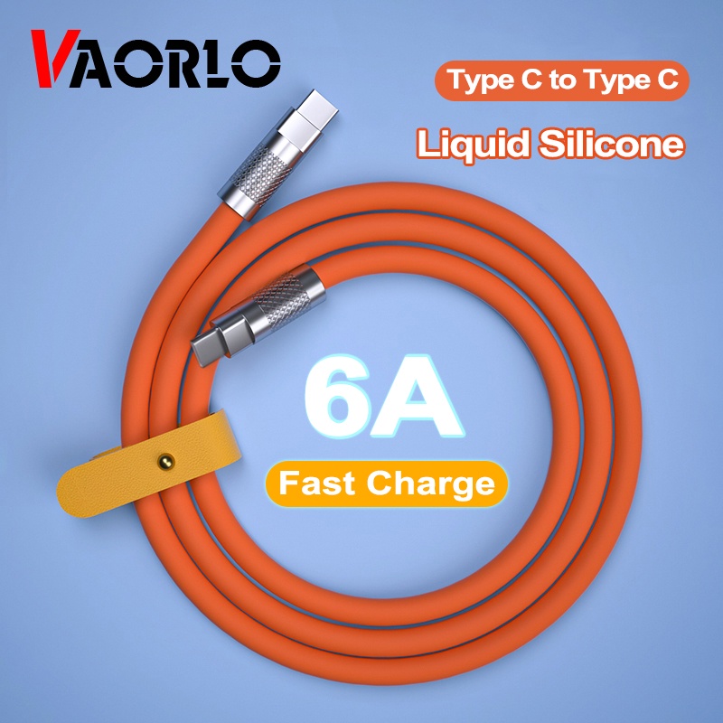 Vaorlo PD Kabel Fast Charging Type C to Type C Charger Tipe C Ke Kabel Cas Petir