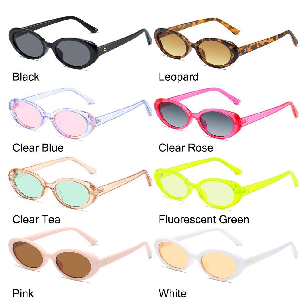 Lily Kacamata Oval Vintage Wanita &amp; Pria UV400 Protection Shades