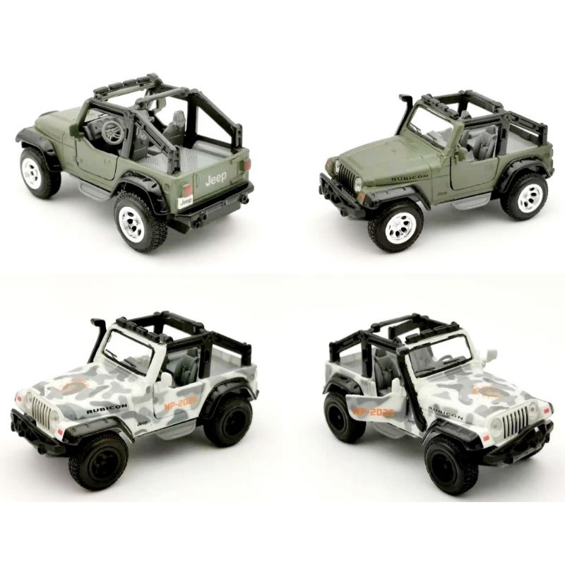 Maisto Fresh Metal Forces Diecast Mobil Jeep Wrangler Rubicon Miniatur Mobil Jip Humvee  Military Army Die-cast Volkswagen VW Combi Van Medic