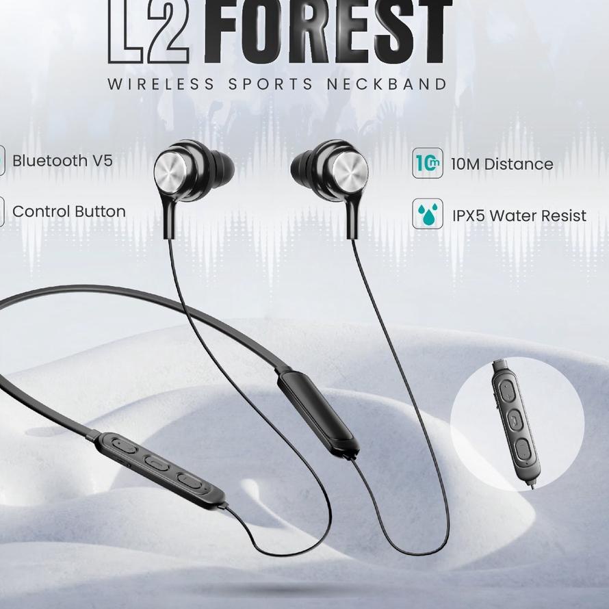 ♂ Luna Earphone Wireless Bluetooth Neckband Magnetic Earbuds for Music Outdoor Sports PD-L2 ✷