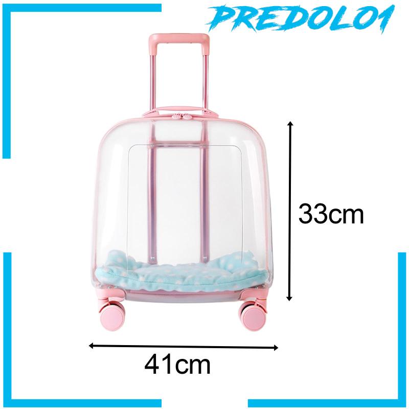 [Predolo1] Troli Kucing Case Anjing Bernapas Hiking Kitten Kitty Tote Pet Rolling Carrier