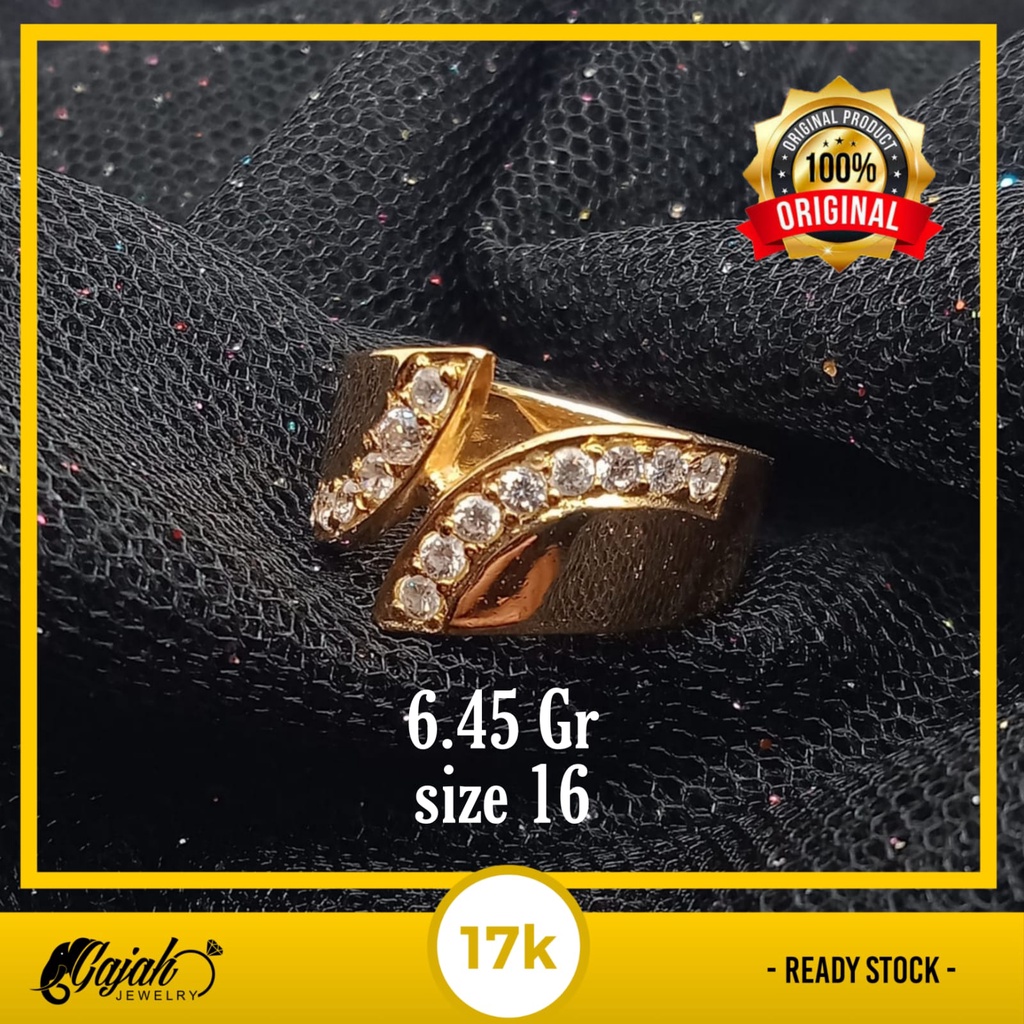 Cincin emas 17k - 6.45 gr kadar 750 - 4173