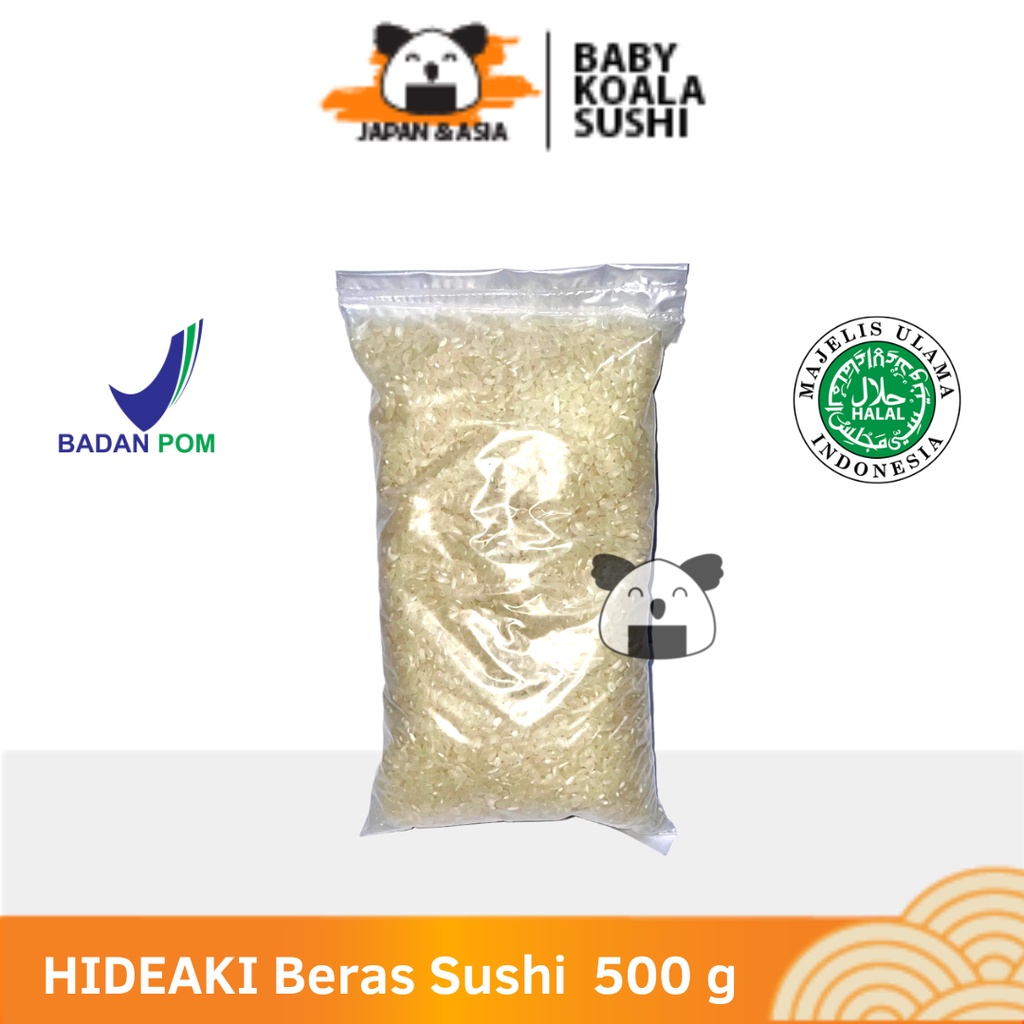 HIDEAKI Beras Sushi Premium 500 g │ Japonica Rice for Kimbab