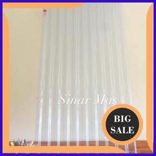 limited stock Seng Plastik Gelombang 150 Cm Transparan 1F3BZ3