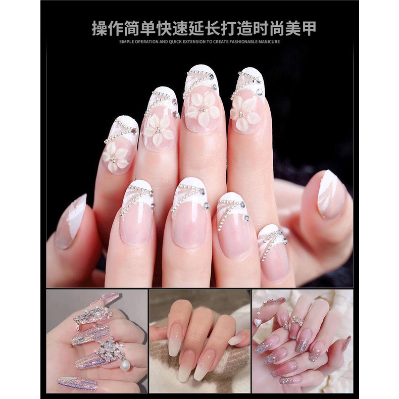 MAGEFY 120pcs / Set Kuku Palsu extension UV Untuk Nail Art Diy 0081