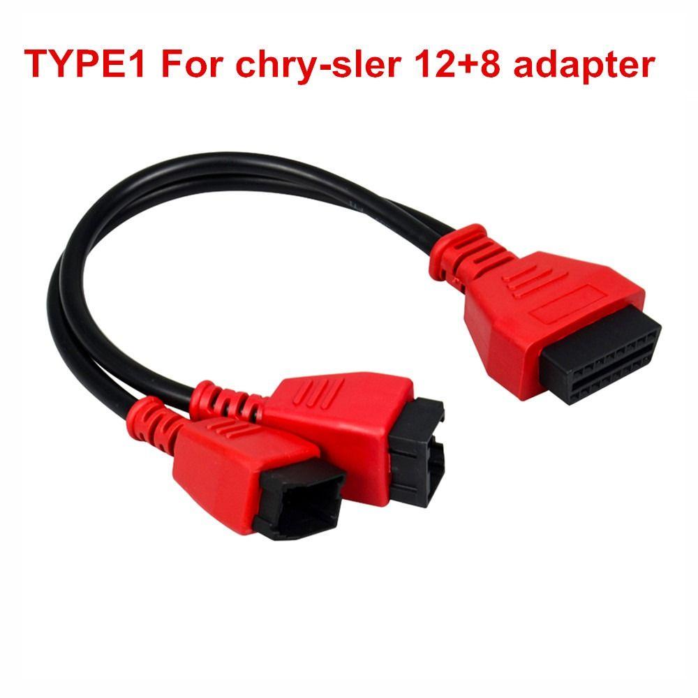 Lanfy Kabel Diagnostik Untuk Chrysler Kualitas Tinggi Untuk Peluncuran X431 Untuk Autel DS808 Untuk Maxisys906 908 PRO Auto OBD Cable Car 12 +8 Konektor