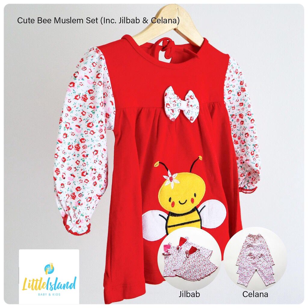 LIK054 Gamis Hijab Setelan anak /Turban /Dress Baju Muslim anak perempuan /baju lebaran anak/ aqiqah/ Fashion Gamis anak /Moslem Kids Suit