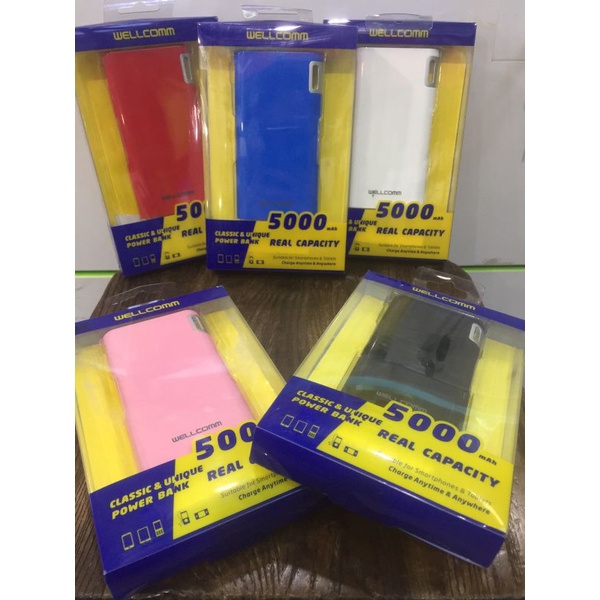 POWERBANK WELLCOMM 5000mAh ORIGINAL