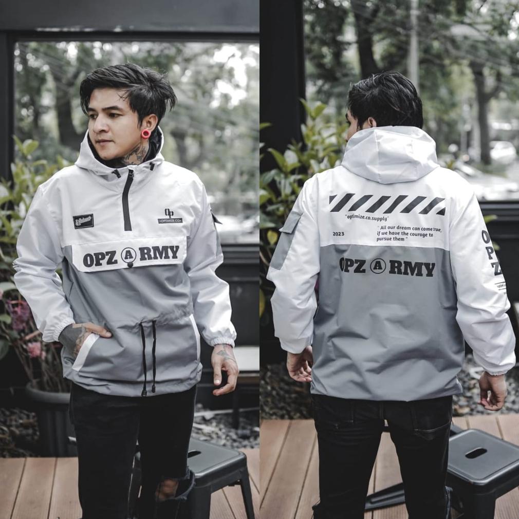 BAYAR DITEMPAT Jaket Parasut Pria Waterproof Original Distro Bandung Jaket Pria Cagoule Erigo TERLAR
