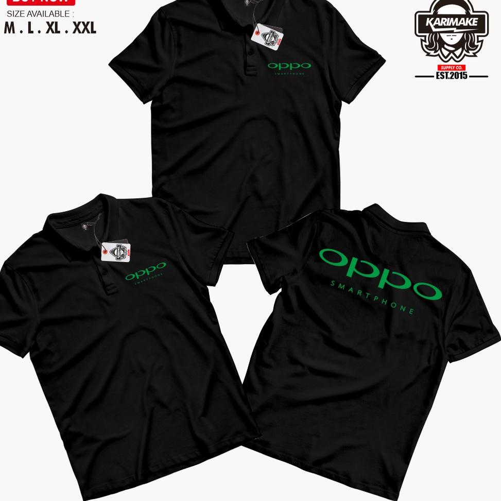 Rekomendasi KARIMAKE Polo Shirt Kaos Polo Oppo Smartphone Logo Kaos Handphone