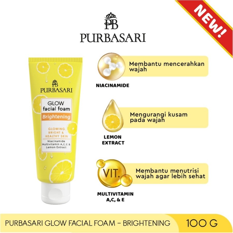 PURBASARI Glow Facial Foam - 100 gr