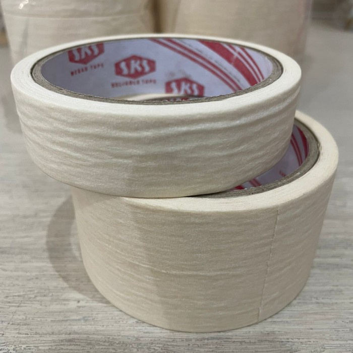 

Termantab] LAKBAN KERTAS SKS/LEM KERTAS/ SOLASI/SOLATIP/MASKING TAPE/LEM 1" 2