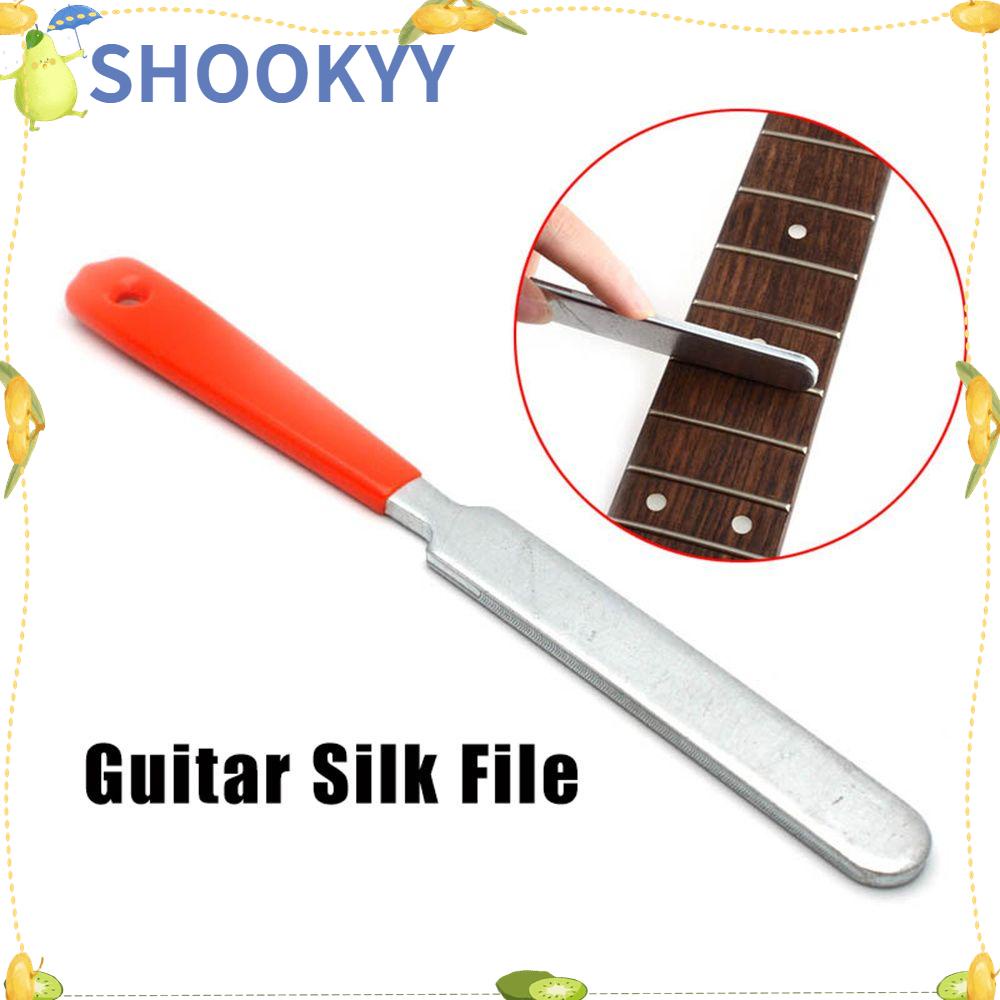 Chookyy Kikir Gerinda Gitar Stainless Steel Anti Slip Multifungsi Kerawang File Fretboard