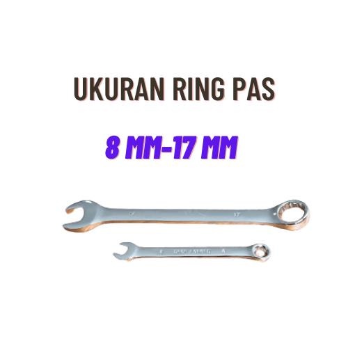 KUNCI PAS RATCHET KOMBINASI SET 6PCS SPANNER SET COSPA1068