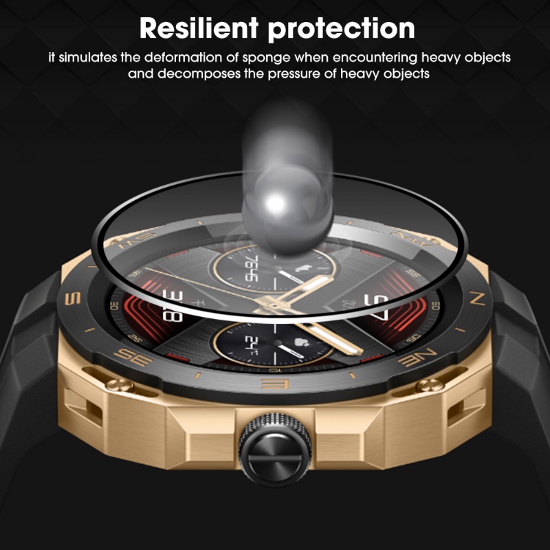 Cakupan Penuh Film Tahan Gores HD Watch Anti-fouling Aksesoris Tangguh Tempered Film Watch Laminasi Film Layar Jam Soft Film Untuk Huawei Watch GT CYBER/GT3 SE