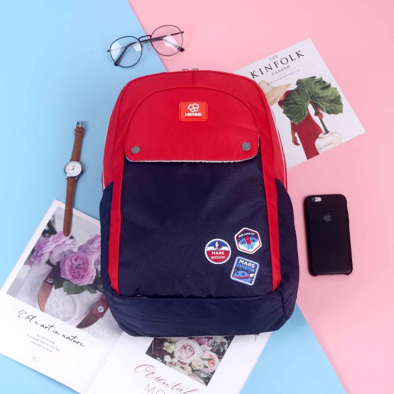 HERBIE Tas Backpack Wanita Terbaru | Tas Ransel Sekolah Kuliah | Tas Gendong