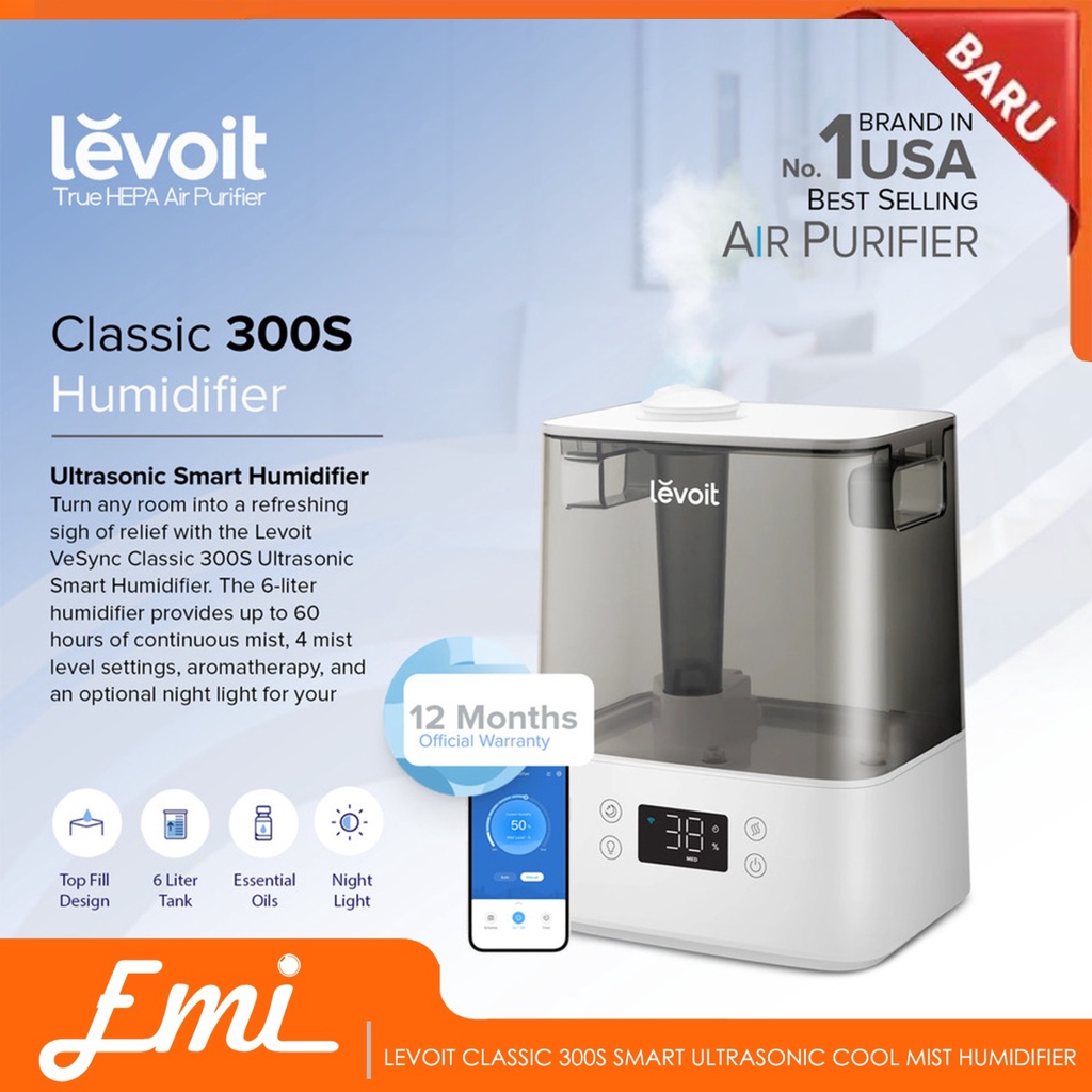 Levoit Classic 300S Smart Ultrasonic Cool Mist Humidifier USA Original