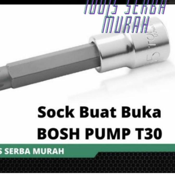 ☎ COD mata sock socket T30 Lubang bintang 5 Long DR 1/2" kunci t30 segi 5 Panjang / Pendek ➬