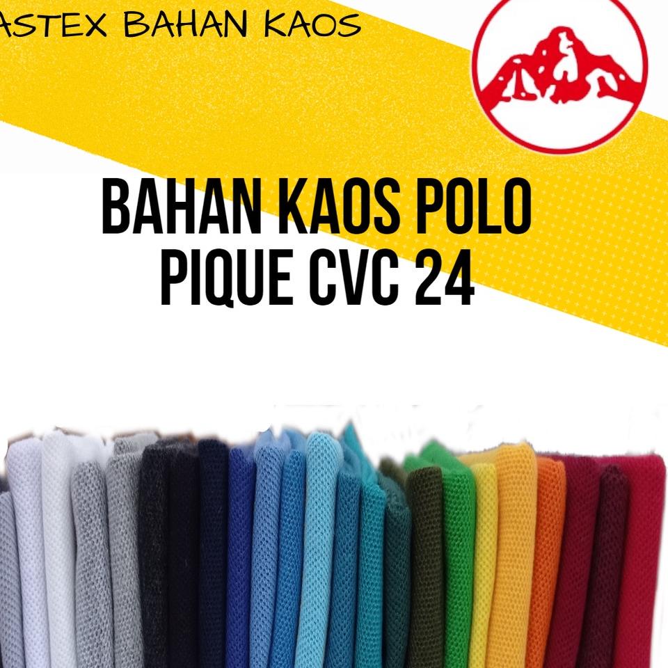 ➤ Pique/Lacoste CVC 24s per KG | Bahan Kain Kaos Polo /Kaos Krah ✮