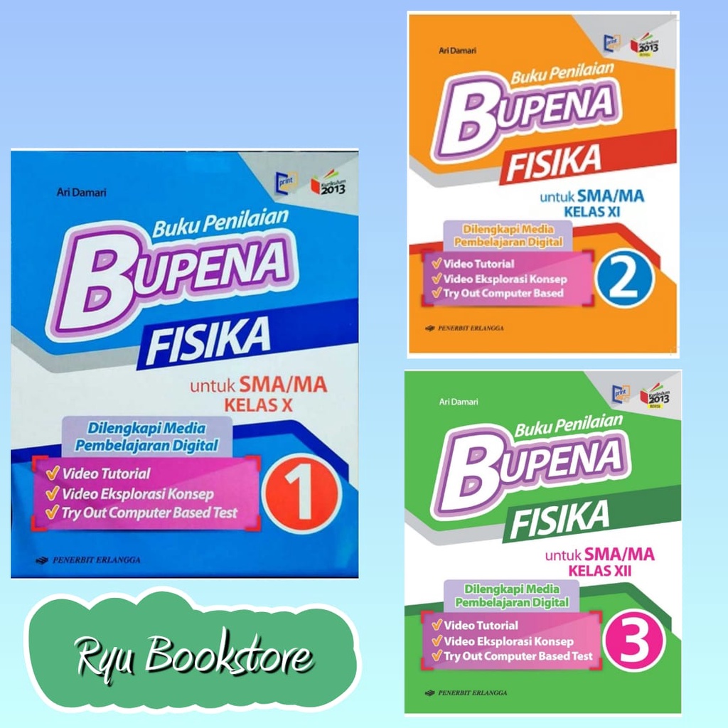 Buku Bupena Fisika Kelas 10 11 12 SMA K13N Erlangga