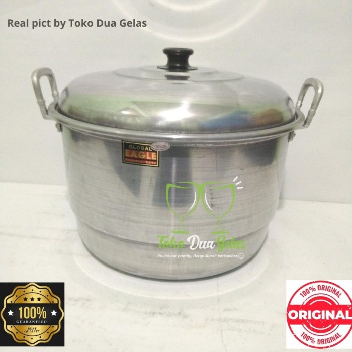 Panci Steamer Terbalik Tebal Jumbo Mpasi Terbaik Listrik K1A1 Teflon Berkualitas Set Tutup Kaca Tert