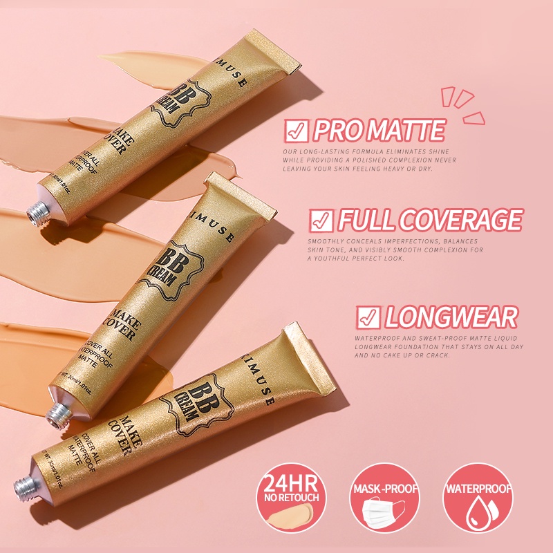 (READY &amp; ORI) KIMUSE Make Cover Matte BB Cream Waterproof Matte KS206