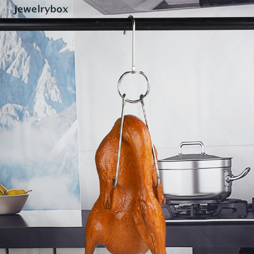 [jewelrybox] Bebek Jagal Pengolahan Daging Pengeringan Merokok Gantungan Stainless Steel Bacon Hook Butik