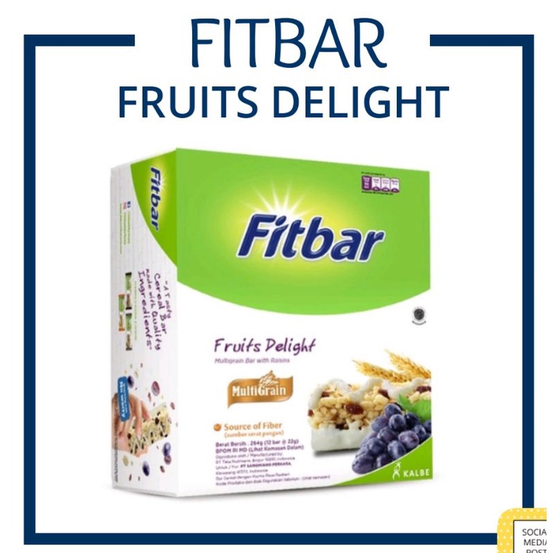 

Fitbar 1 box isi 12 pcs varian fruits