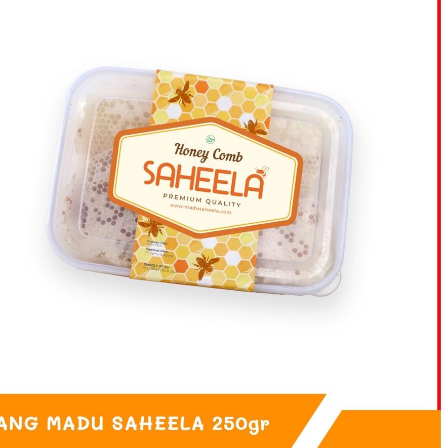 

☋ [TERLARIS] Sarang Asli Utuh Murni 250gr | Saheela Melifera Premium Honey Comb 100 % ORIGINAL ❋