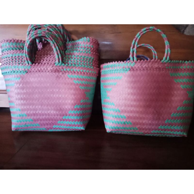Tas Anyaman  Lurik Plastik Besar/Jumbo (L)