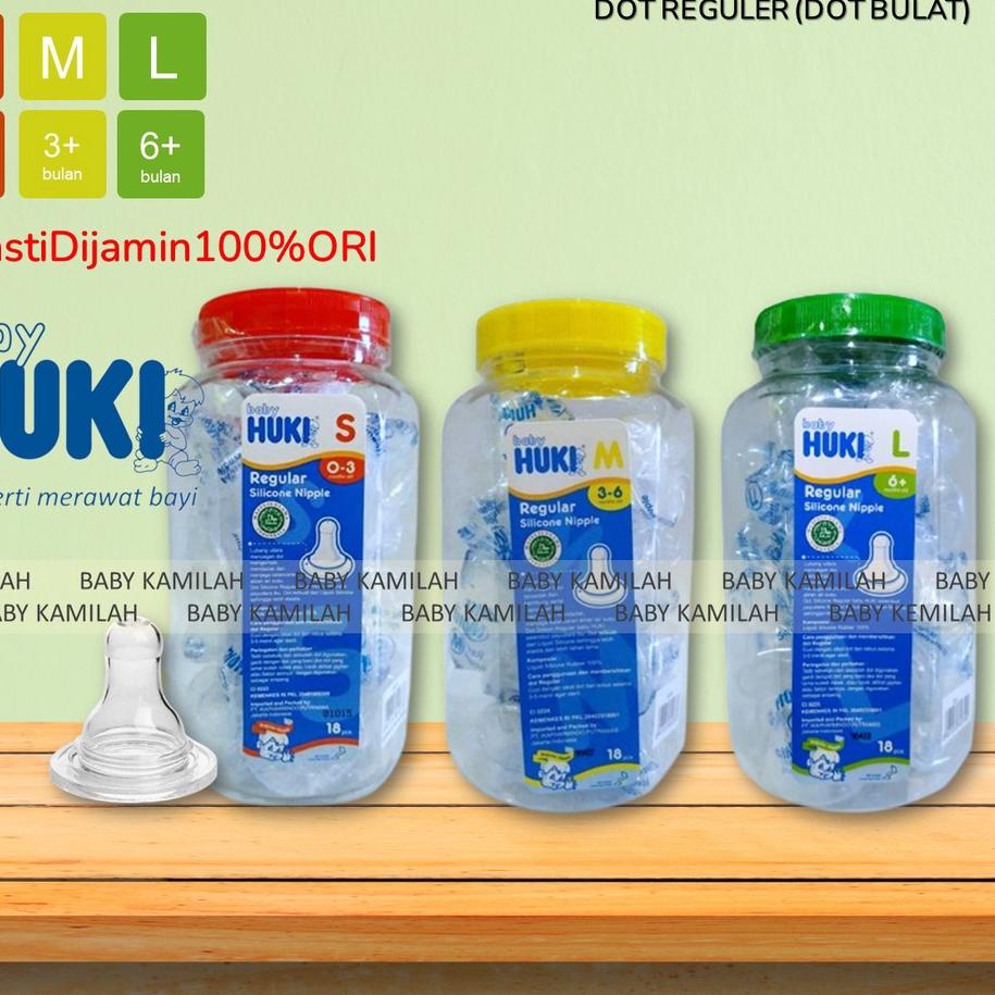 Ω Dot HUKI TOPLES - Nipple HUKI BULAT TOPLES - Dot HUKI Bulat 1 toples isi 18pcs - Nipple Bayi HUKI 