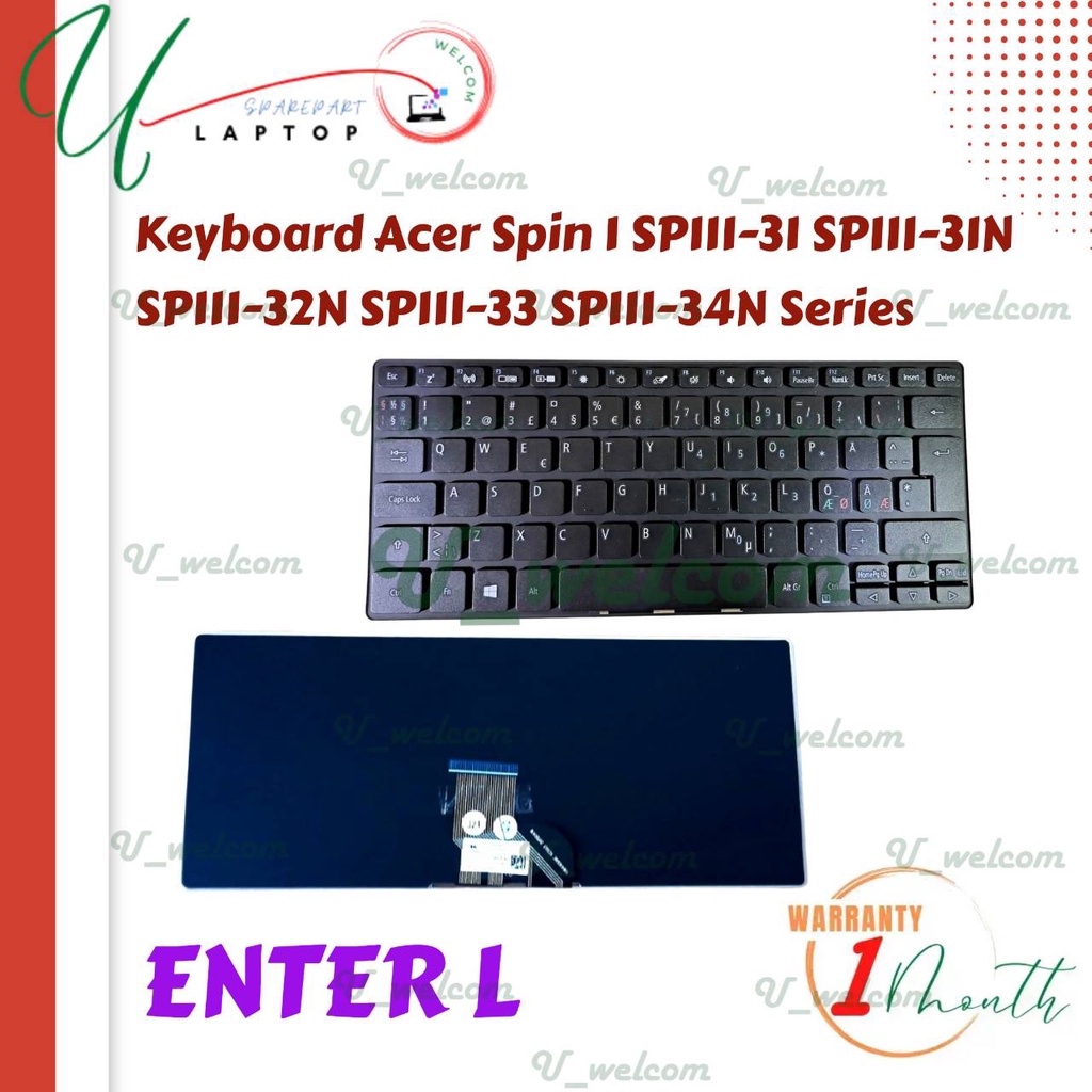 Keyboard Laptop acer spin 1 sp111-33