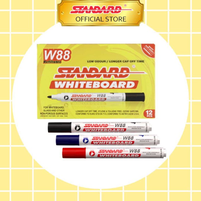 

BISA COD STANDARD W88 WHITEBOARD MARKER ISI 12 PCS