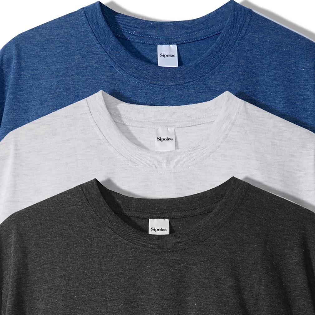 kaos putih polos|kaos polos|kaos|kaos pria SIPOLOS Kaos Polos Twotone Cotton 30s