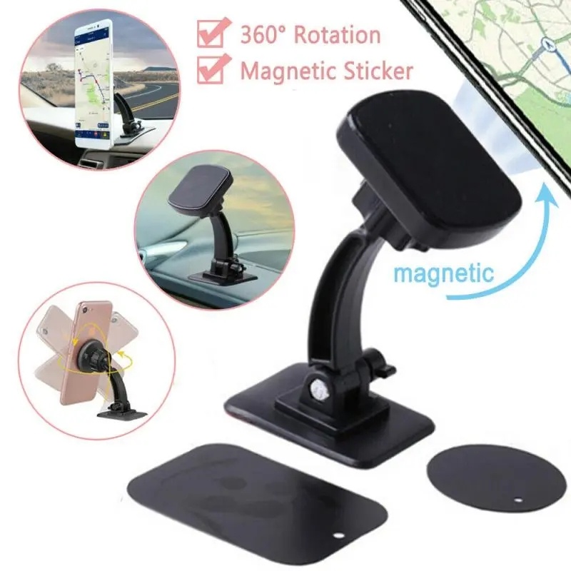 1pc Dudukan Ponsel Yang Dipasang Dashboard Mobil Portabel/Otomotif Self Adhesive 360derajat Rotating Stand/Braket Ponsel GPS Anti-slip Kendaraan