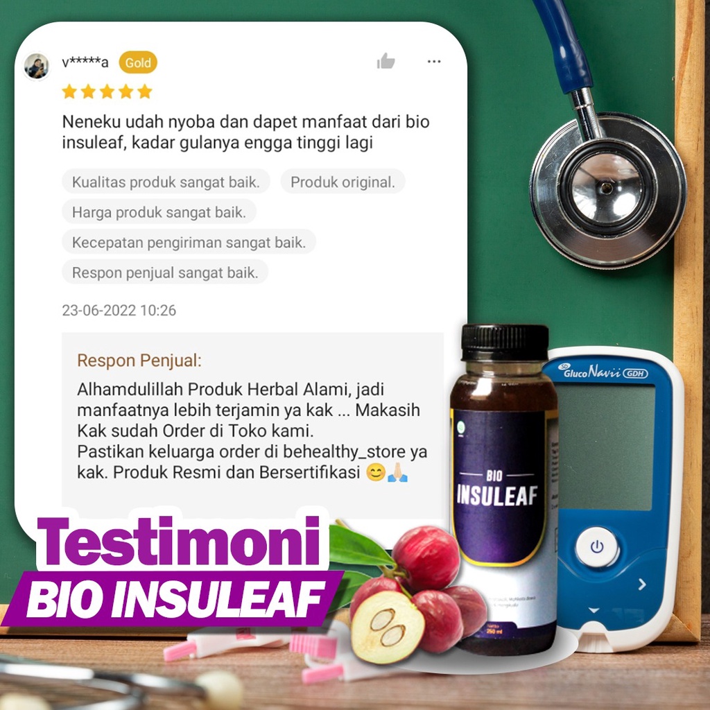 Bio Insuleaf - Herbal Diabetes Solusi Atasi Gula Darah &amp; Kencing Manis 250ml