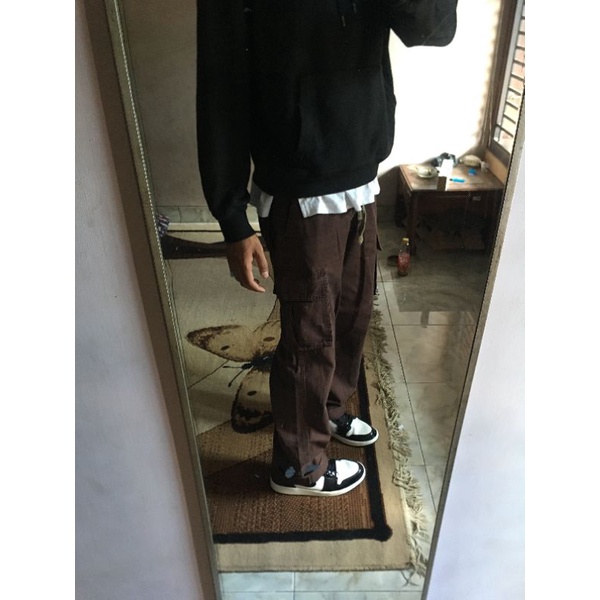 CARGOPANTS UNIQLO BROWN - CARGO UNIQLO - UNIQLO - UNIQLO SECOND