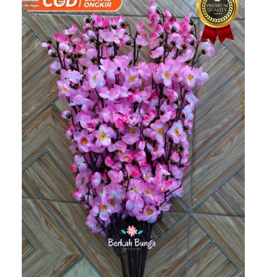 ► Bunga Sakura Artificial lusinan/Bunga Sakura Hias/Sakura Dekorasi/Bunga Hiasan Rumah/Bunga Sakura 